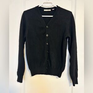 Uniqlo Classic Black Women's Cashmere Cardigan Sweater